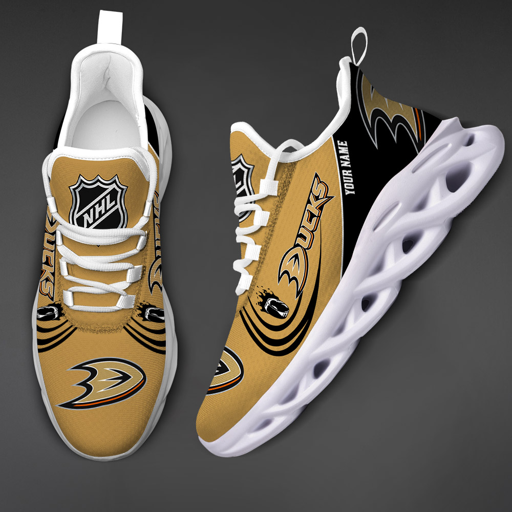 Custom Name Anaheim Ducks PERSONALIZED MAX SOUL SHOES DS006 - Famjoys Custom Name Anaheim Ducks PERSONALIZED MAX SOUL SHOES DS006 - Famjoys