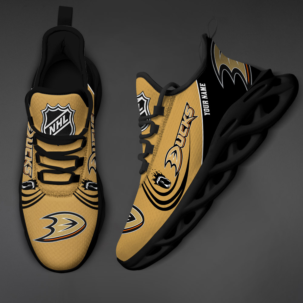Custom Name Anaheim Ducks PERSONALIZED MAX SOUL SHOES DS006 - Famjoys Custom Name Anaheim Ducks PERSONALIZED MAX SOUL SHOES DS006 - Famjoys