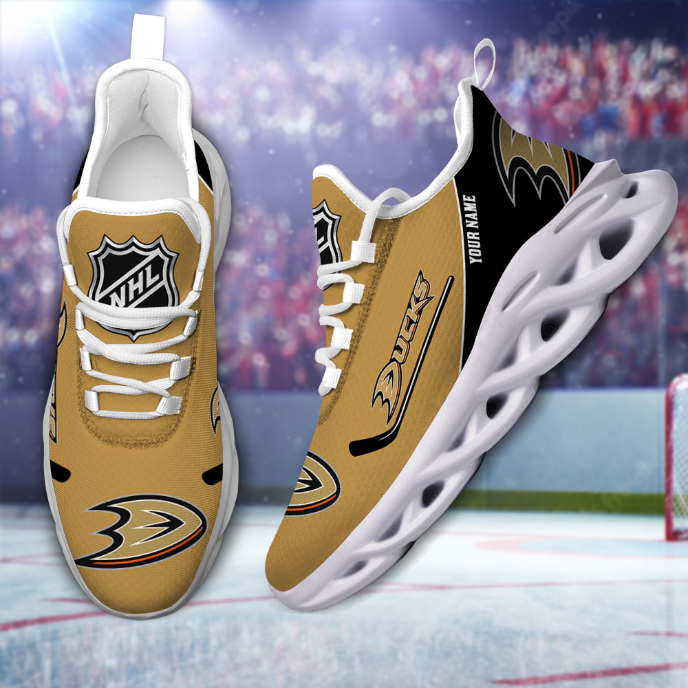 Custom Name Anaheim Ducks PERSONALIZED MAX SOUL SHOES DS006 NEW 2022 M1 - Famjoys Custom Name Anaheim Ducks PERSONALIZED MAX SOUL SHOES DS006 NEW 2022 M1 - Famjoys
