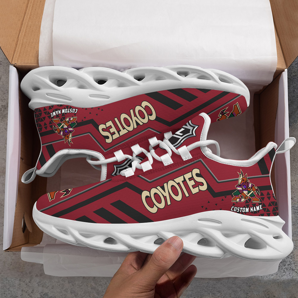 Custom Name Arizona Coyotes PERSONALIZED MAX SOUL SHOES DS001 NEW 2022 - Famjoys Custom Name Arizona Coyotes PERSONALIZED MAX SOUL SHOES DS001 NEW 2022 - Famjoys