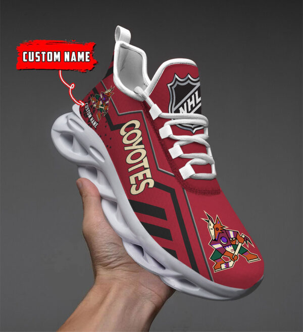 Custom Name Arizona Coyotes PERSONALIZED MAX SOUL SHOES DS001 NEW 2022 - Famjoys Custom Name Arizona Coyotes PERSONALIZED MAX SOUL SHOES DS001 NEW 2022 - Famjoys