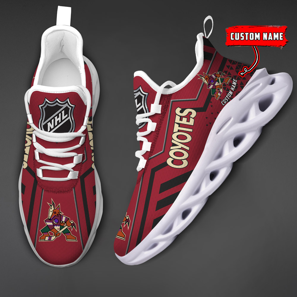 Custom Name Arizona Coyotes PERSONALIZED MAX SOUL SHOES DS001 NEW 2022 - Famjoys Custom Name Arizona Coyotes PERSONALIZED MAX SOUL SHOES DS001 NEW 2022 - Famjoys