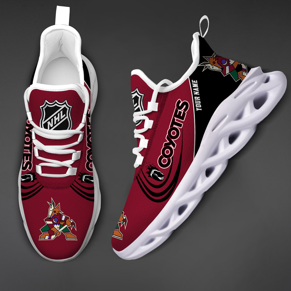 Custom Name Arizona Coyotes PERSONALIZED MAX SOUL SHOES DS006 - Famjoys Custom Name Arizona Coyotes PERSONALIZED MAX SOUL SHOES DS006 - Famjoys