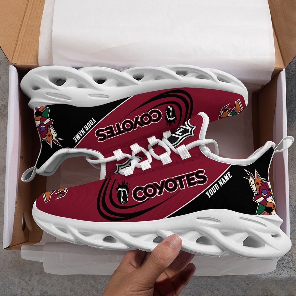 Custom Name Arizona Coyotes PERSONALIZED MAX SOUL SHOES DS006 - Famjoys Custom Name Arizona Coyotes PERSONALIZED MAX SOUL SHOES DS006 - Famjoys