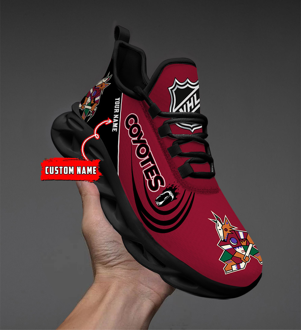 Custom Name Arizona Coyotes PERSONALIZED MAX SOUL SHOES DS006 - Famjoys Custom Name Arizona Coyotes PERSONALIZED MAX SOUL SHOES DS006 - Famjoys