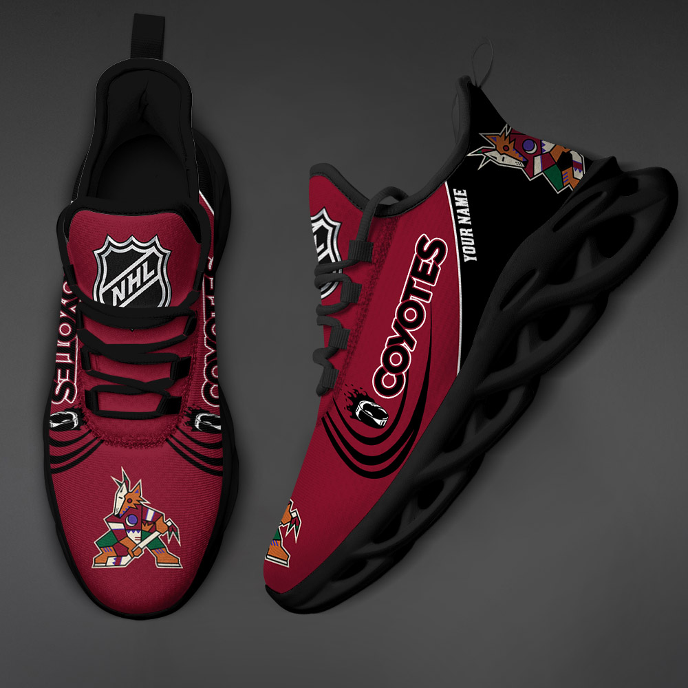 Custom Name Arizona Coyotes PERSONALIZED MAX SOUL SHOES DS006 - Famjoys Custom Name Arizona Coyotes PERSONALIZED MAX SOUL SHOES DS006 - Famjoys