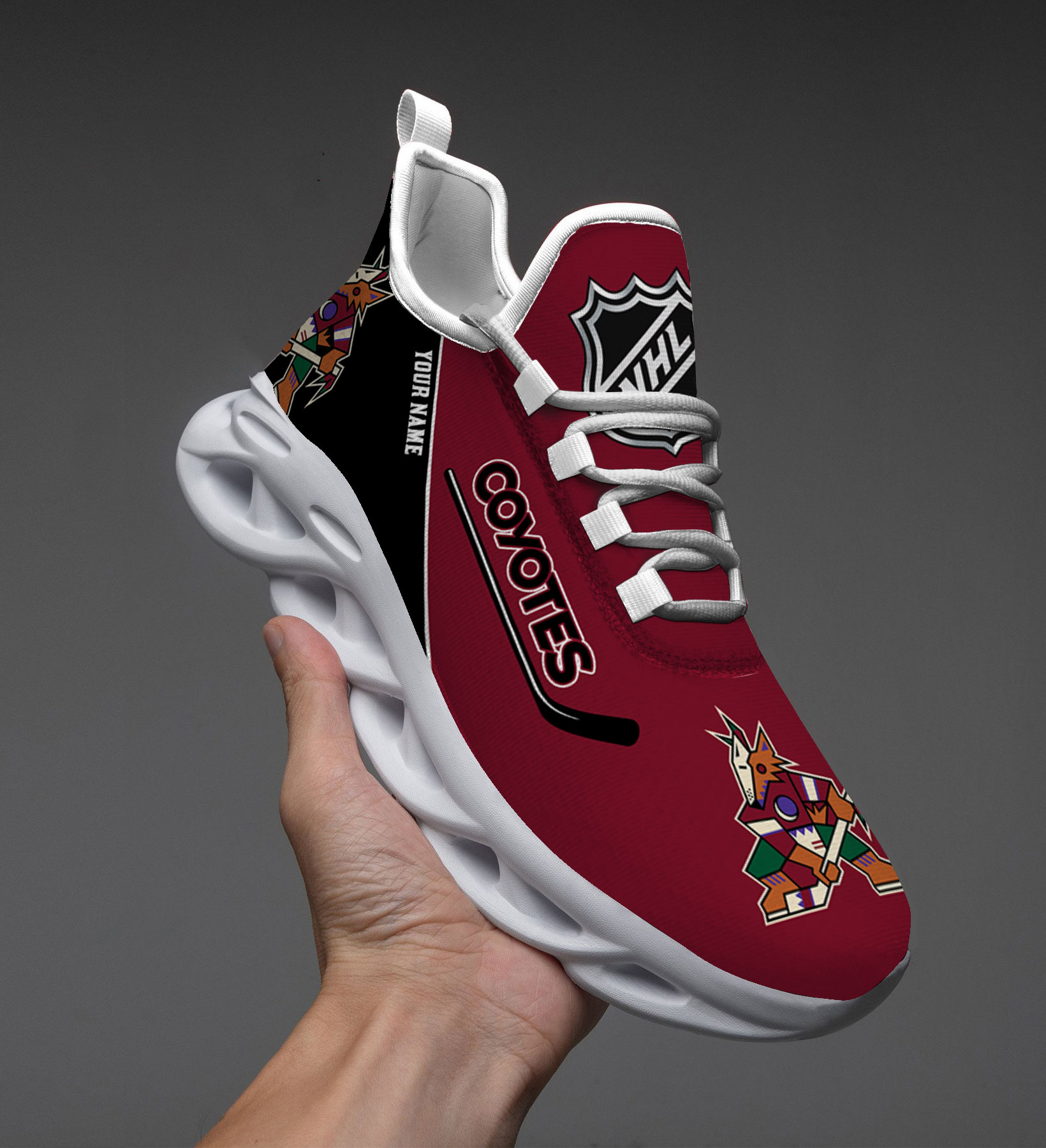 Custom Name Arizona Coyotes PERSONALIZED MAX SOUL SHOES DS006 NEW 2022 M1 - Famjoys Custom Name Arizona Coyotes PERSONALIZED MAX SOUL SHOES DS006 NEW 2022 M1 - Famjoys
