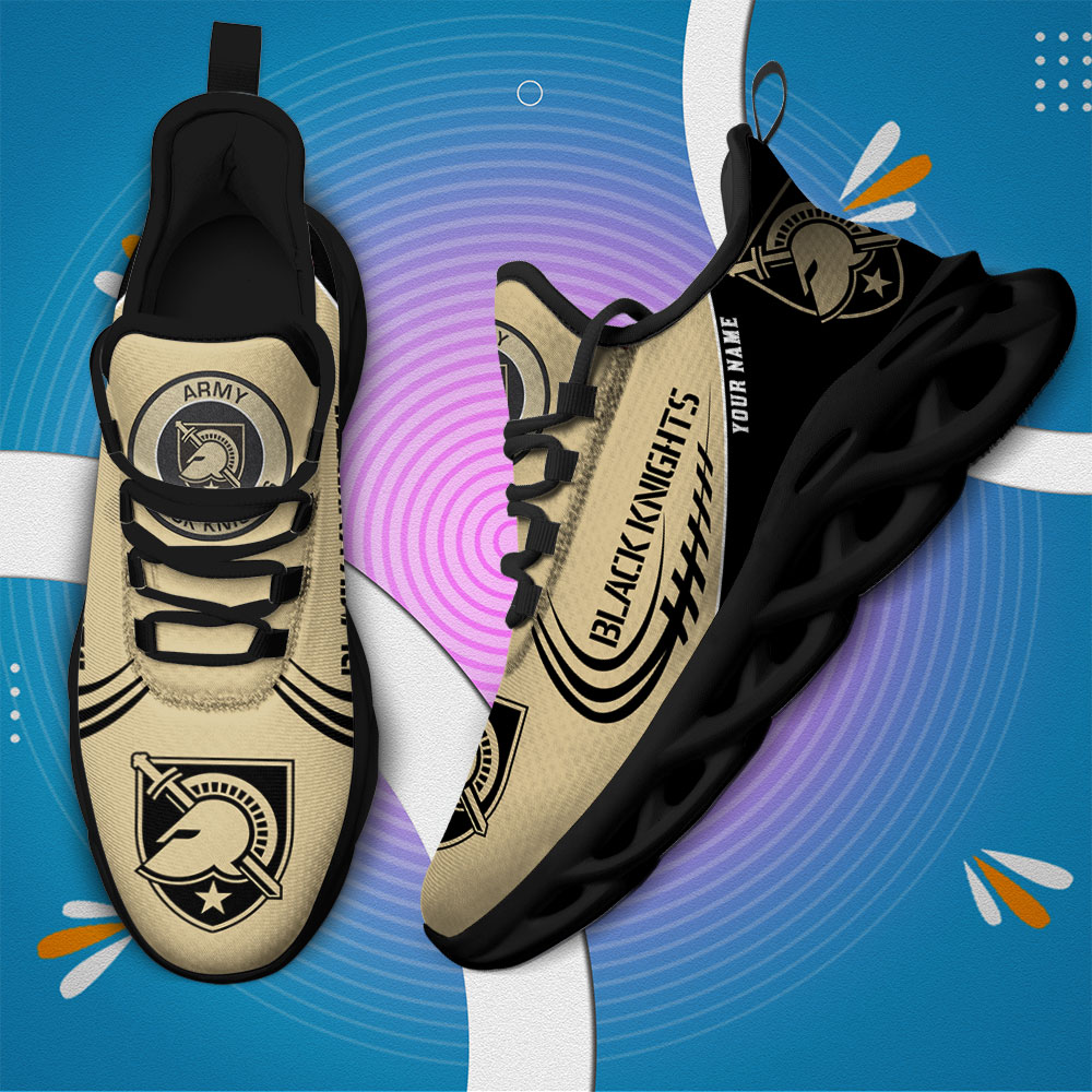 Custom Name Army Black Knights PERSONALIZED MAX SOUL SHOES DS006 - Famjoys Custom Name Army Black Knights PERSONALIZED MAX SOUL SHOES DS006 - Famjoys