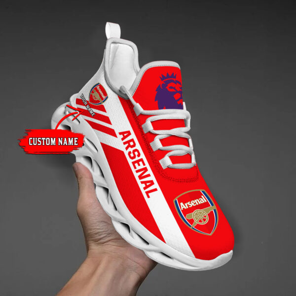 Custom Name Arsenal PERSONALIZED MAX SOUL SHOES DS006 EPL - Famjoys Custom Name Arsenal PERSONALIZED MAX SOUL SHOES DS006 EPL - Famjoys