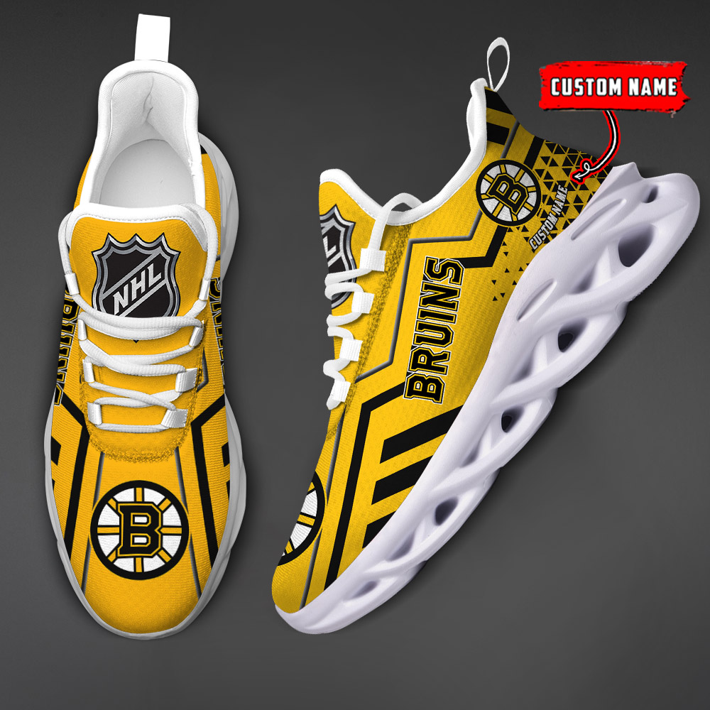 Custom Name Boston bruins PERSONALIZED MAX SOUL SHOES DS001 NEW 2022 - Famjoys Custom Name Boston bruins PERSONALIZED MAX SOUL SHOES DS001 NEW 2022 - Famjoys