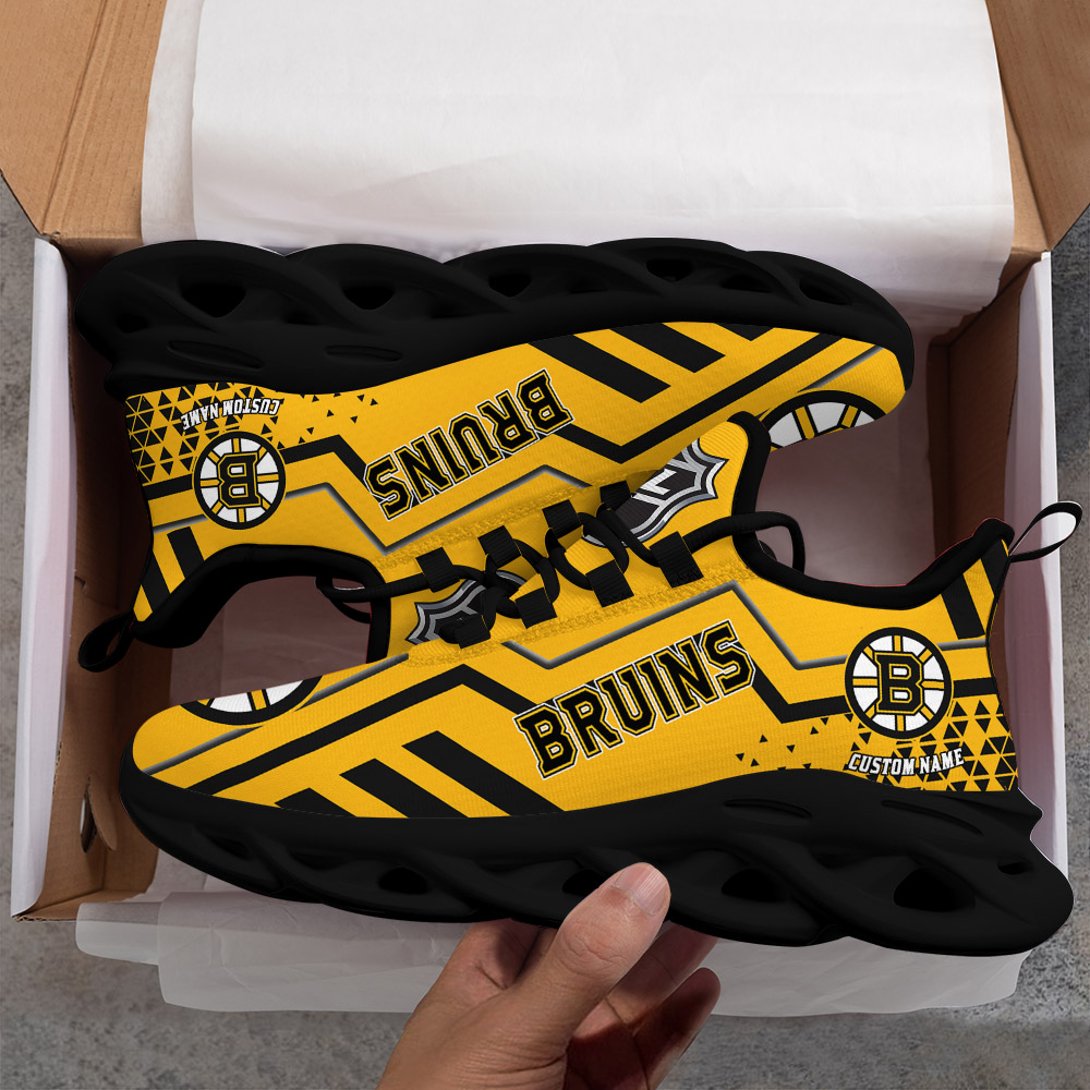 Custom Name Boston bruins PERSONALIZED MAX SOUL SHOES DS001 NEW 2022 - Famjoys Custom Name Boston bruins PERSONALIZED MAX SOUL SHOES DS001 NEW 2022 - Famjoys