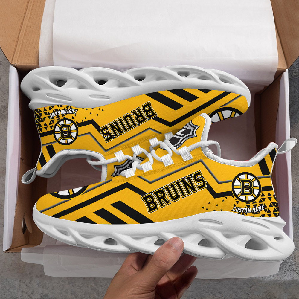 Custom Name Boston bruins PERSONALIZED MAX SOUL SHOES DS001 NEW 2022 - Famjoys Custom Name Boston bruins PERSONALIZED MAX SOUL SHOES DS001 NEW 2022 - Famjoys