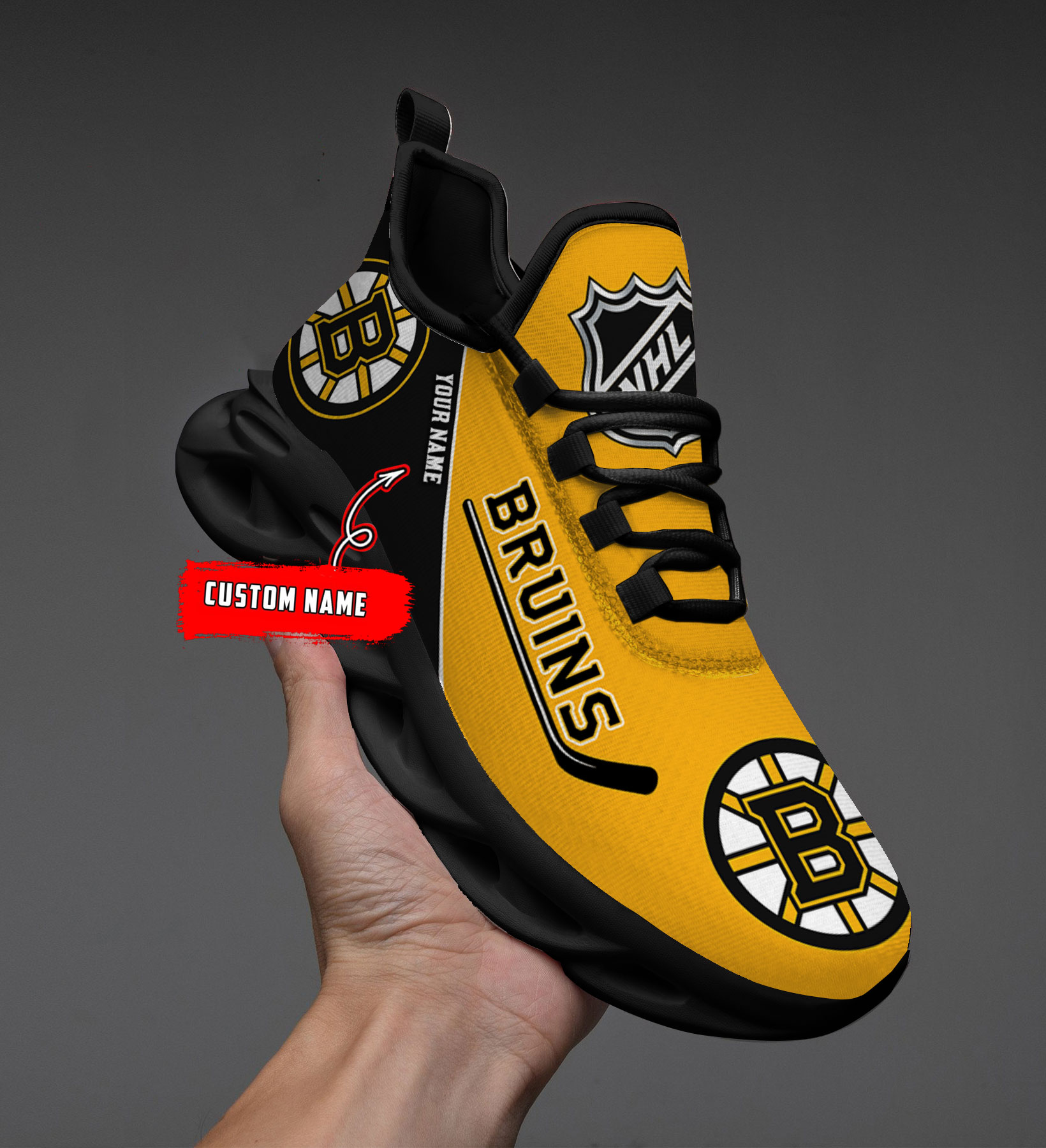 Custom Name Boston bruinsmrelated_Boston bruins PERSONALIZED MAX SOUL SHOES DS006 NEW 2022 M1 - Famjoys Custom Name Boston bruinsmrelated_Boston bruins PERSONALIZED MAX SOUL SHOES DS006 NEW 2022 M1 - Famjoys