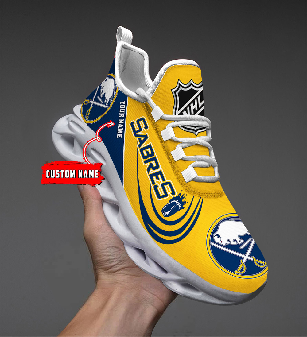 Custom Name Buffalo Sabres PERSONALIZED MAX SOUL SHOES DS006 - Famjoys Custom Name Buffalo Sabres PERSONALIZED MAX SOUL SHOES DS006 - Famjoys