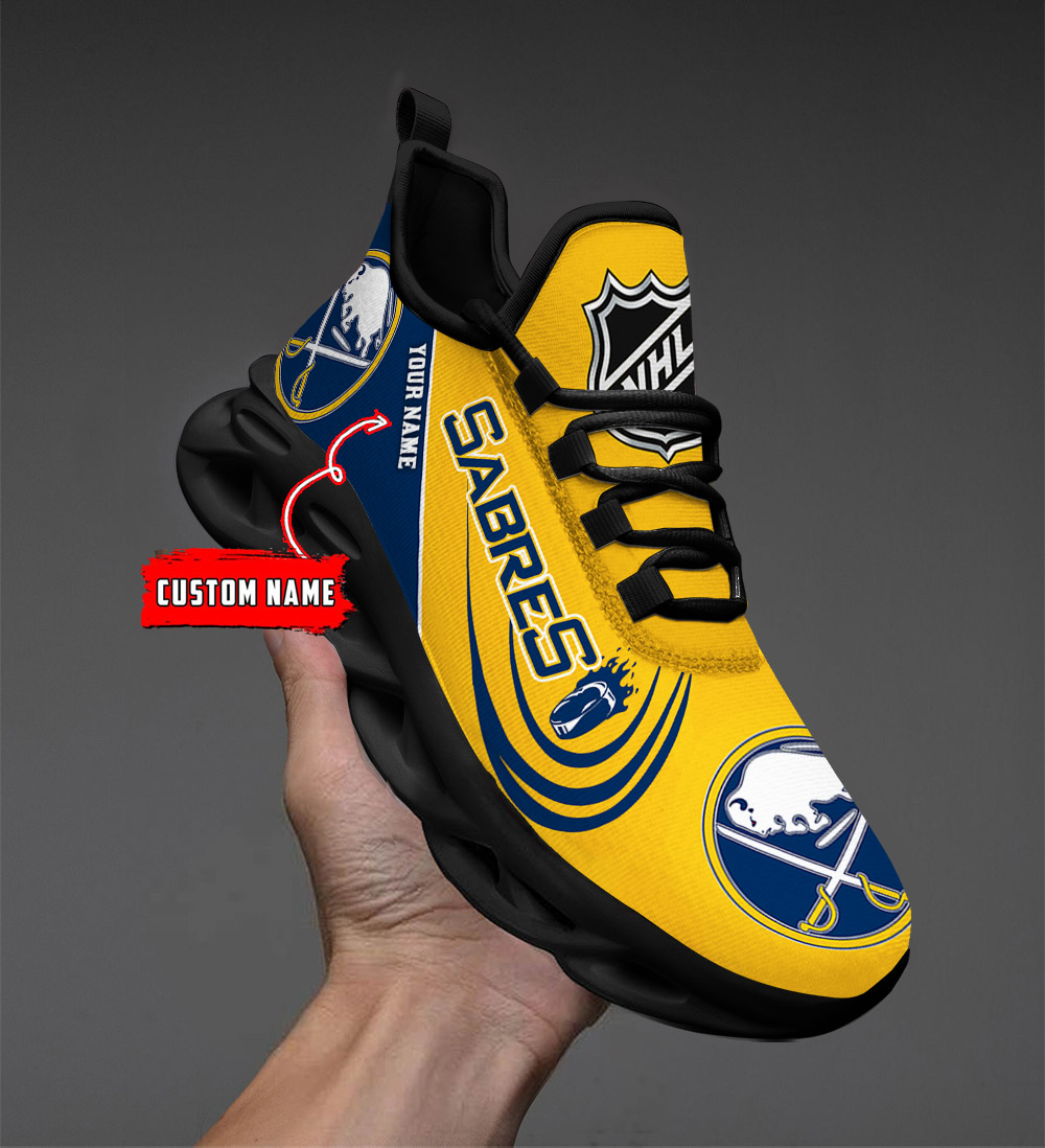 Custom Name Buffalo Sabres PERSONALIZED MAX SOUL SHOES DS006 - Famjoys Custom Name Buffalo Sabres PERSONALIZED MAX SOUL SHOES DS006 - Famjoys