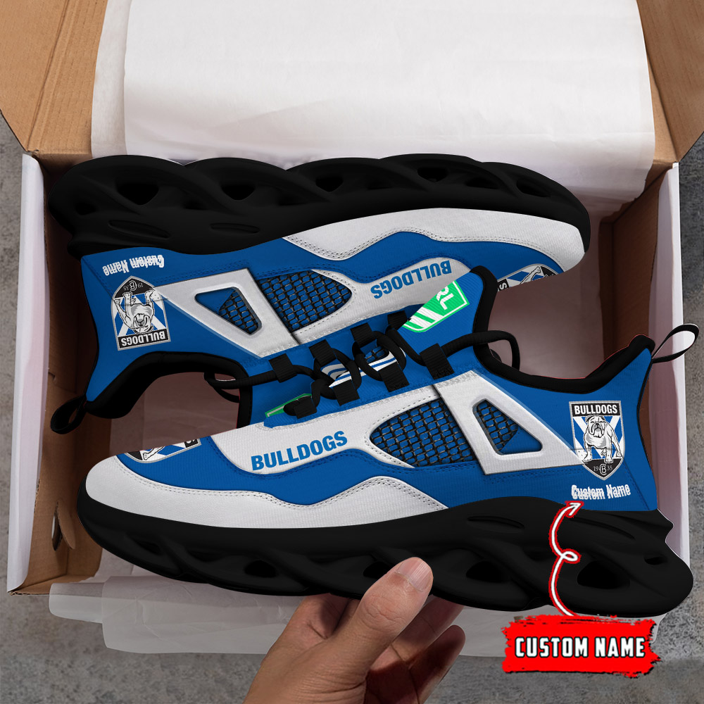 Custom Name Canterbury Bankstown Bulldogs NRL MAX SOUL SHOES DS001 - Famjoys Custom Name Canterbury Bankstown Bulldogs NRL MAX SOUL SHOES DS001 - Famjoys