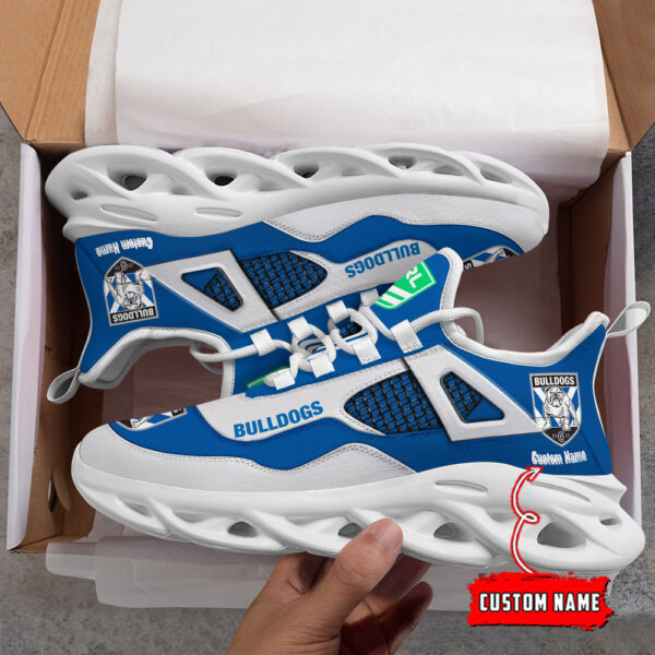 Custom Name Canterbury Bankstown Bulldogs NRL MAX SOUL SHOES DS001 - Famjoys Custom Name Canterbury Bankstown Bulldogs NRL MAX SOUL SHOES DS001 - Famjoys