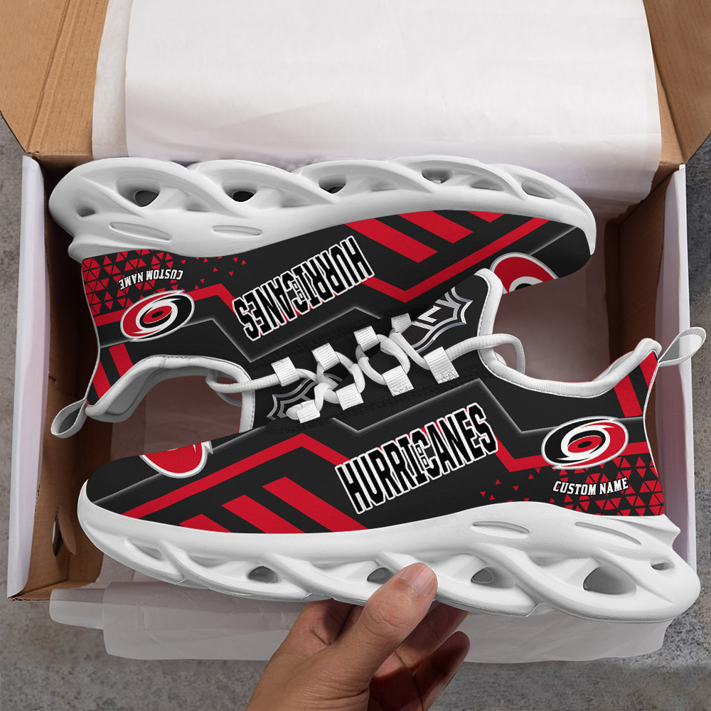 Custom Name Carolina Hurricanes PERSONALIZED MAX SOUL SHOES DS001 NEW 2022 - Famjoys Custom Name Carolina Hurricanes PERSONALIZED MAX SOUL SHOES DS001 NEW 2022 - Famjoys