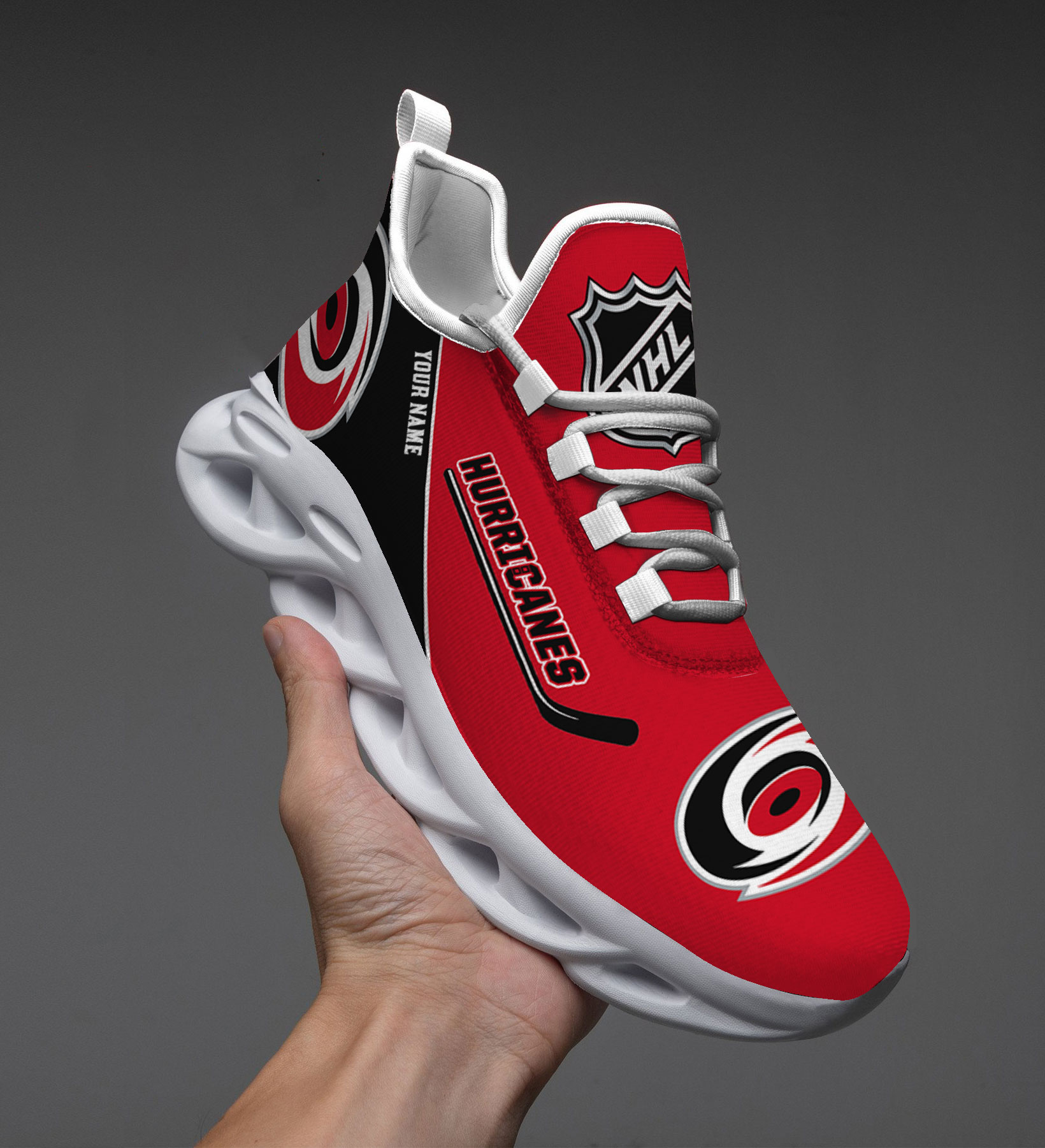 Custom Name Carolina Hurricanes PERSONALIZED MAX SOUL SHOES DS006 NEW 2022 M1 - Famjoys Custom Name Carolina Hurricanes PERSONALIZED MAX SOUL SHOES DS006 NEW 2022 M1 - Famjoys