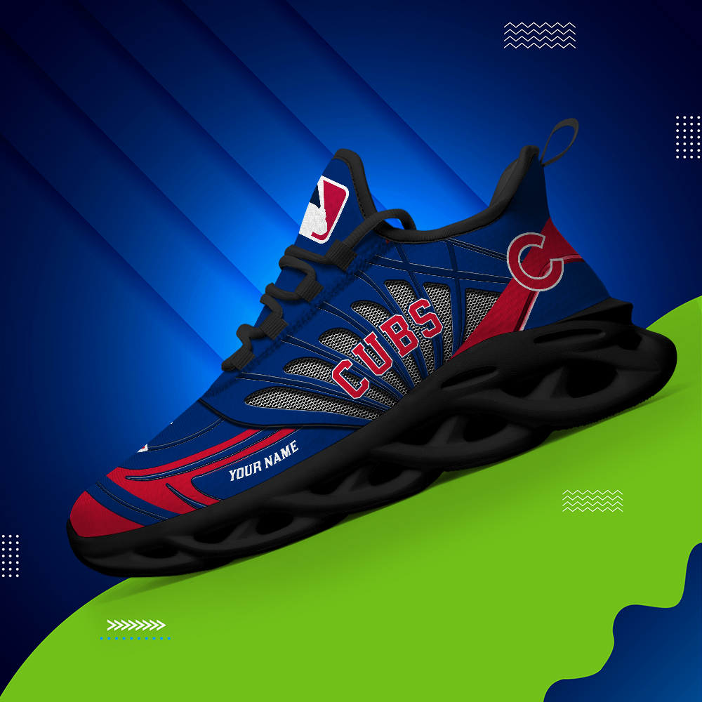 Custom Name Chicago Cubs PERSONALIZED MAX SOUL SHOES DS005 - Famjoys Custom Name Chicago Cubs PERSONALIZED MAX SOUL SHOES DS005 - Famjoys