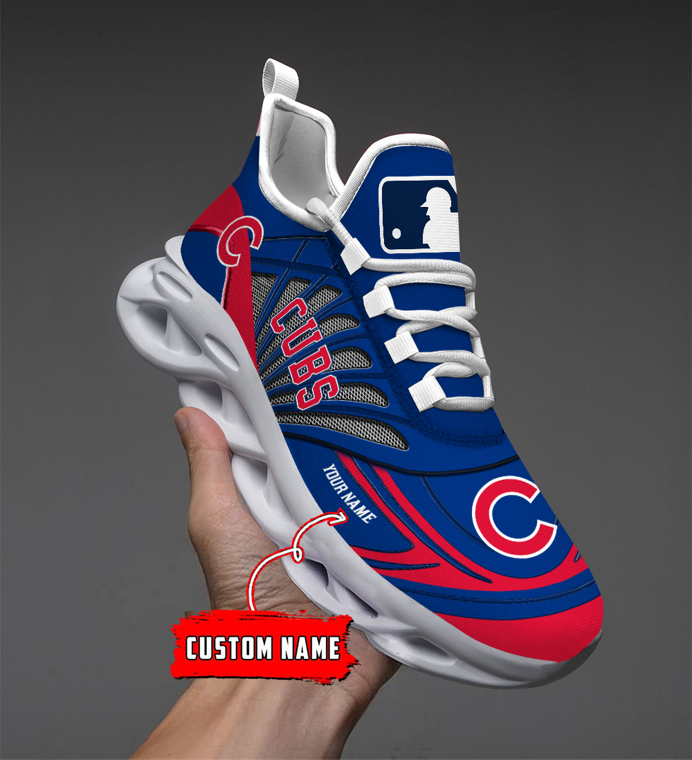 Custom Name Chicago Cubs PERSONALIZED MAX SOUL SHOES DS005 - Famjoys Custom Name Chicago Cubs PERSONALIZED MAX SOUL SHOES DS005 - Famjoys