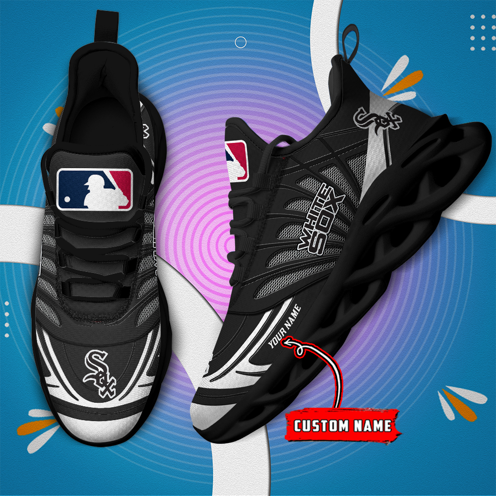 Custom Name Chicago White Sox PERSONALIZED MAX SOUL SHOES DS005 - Famjoys Custom Name Chicago White Sox PERSONALIZED MAX SOUL SHOES DS005 - Famjoys