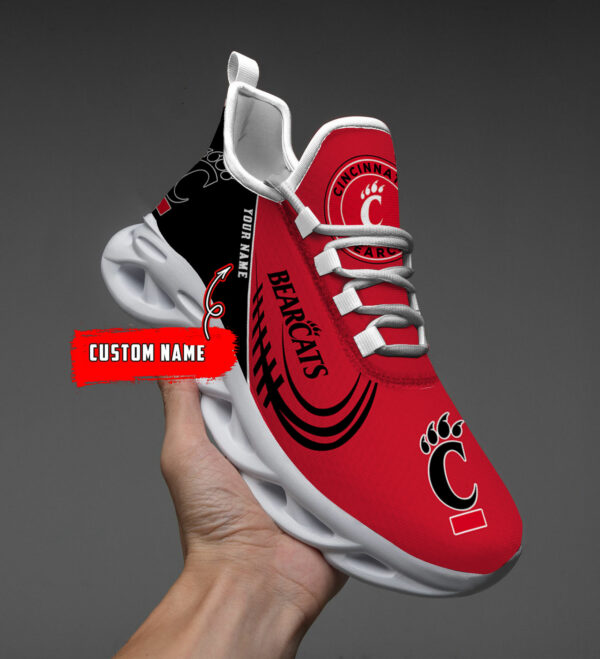 Custom Name Cincinnati Bearcats PERSONALIZED MAX SOUL SHOES DS006 - Famjoys Custom Name Cincinnati Bearcats PERSONALIZED MAX SOUL SHOES DS006 - Famjoys