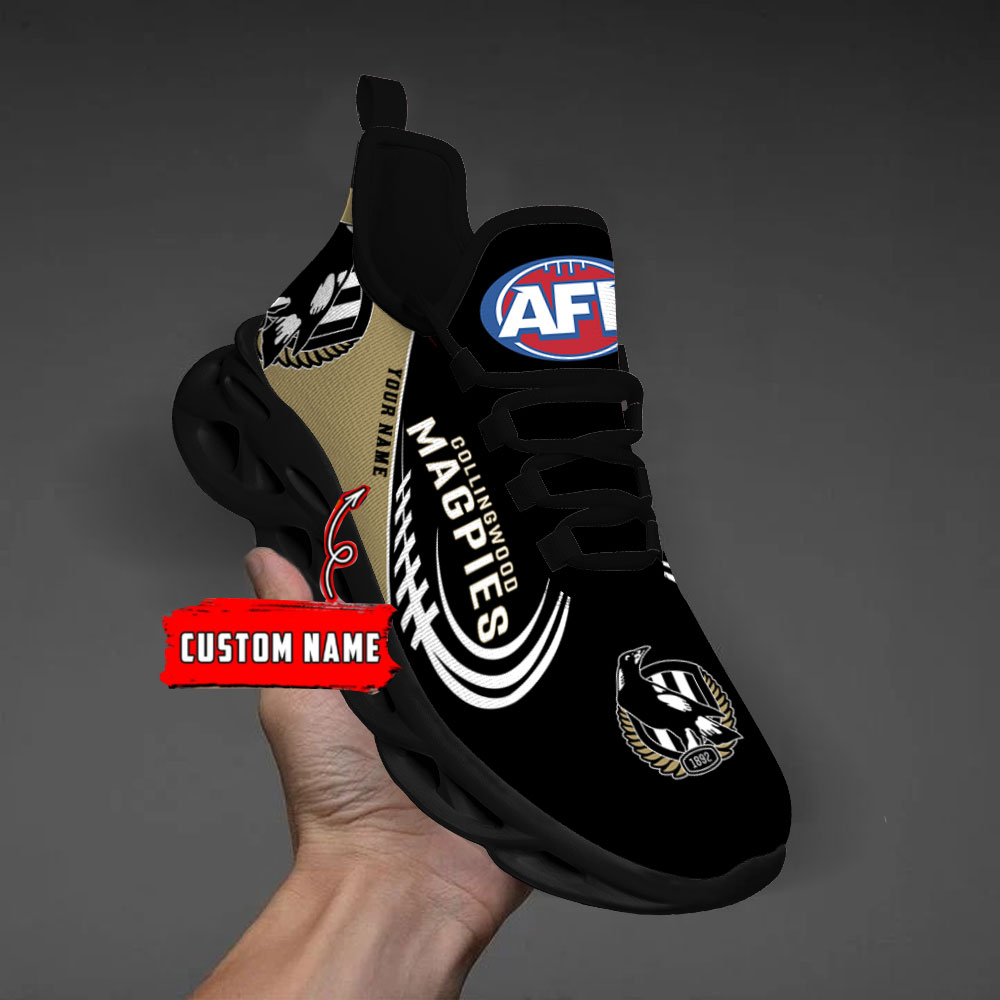 Custom Name Collingwood Magpies PERSONALIZED MAX SOUL SHOES DS006 - Famjoys Custom Name Collingwood Magpies PERSONALIZED MAX SOUL SHOES DS006 - Famjoys