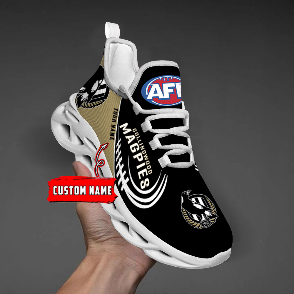 Custom Name Collingwood Magpies PERSONALIZED MAX SOUL SHOES DS006 - Famjoys Custom Name Collingwood Magpies PERSONALIZED MAX SOUL SHOES DS006 - Famjoys