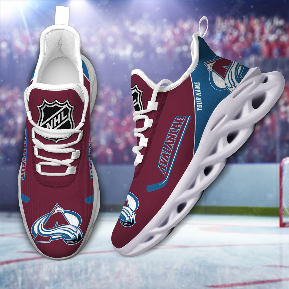 Custom Name Colorado Avalanche PERSONALIZED MAX SOUL SHOES DS006 NEW 2022 M1 - Famjoys Custom Name Colorado Avalanche PERSONALIZED MAX SOUL SHOES DS006 NEW 2022 M1 - Famjoys