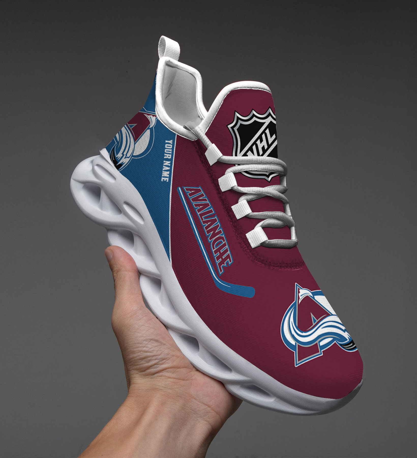 Custom Name Colorado Avalanche PERSONALIZED MAX SOUL SHOES DS006 NEW 2022 M1 - Famjoys Custom Name Colorado Avalanche PERSONALIZED MAX SOUL SHOES DS006 NEW 2022 M1 - Famjoys