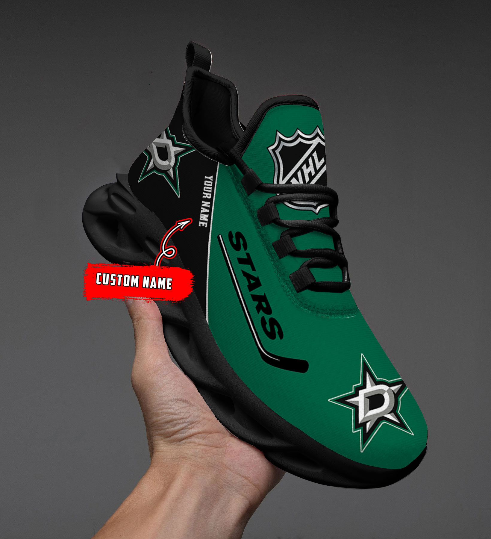 Custom Name Dallas Stars PERSONALIZED MAX SOUL SHOES DS006 NEW 2022 M1 - Famjoys Custom Name Dallas Stars PERSONALIZED MAX SOUL SHOES DS006 NEW 2022 M1 - Famjoys