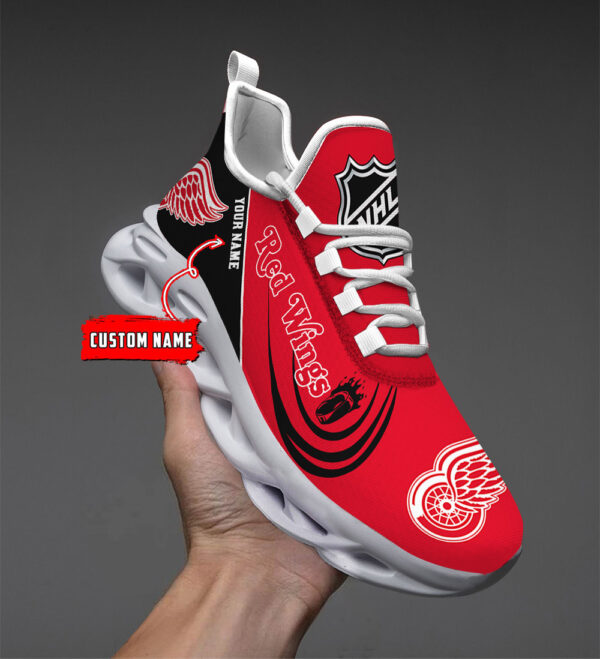 Custom Name Detroit Red Wings PERSONALIZED MAX SOUL SHOES DS006 - Famjoys Custom Name Detroit Red Wings PERSONALIZED MAX SOUL SHOES DS006 - Famjoys