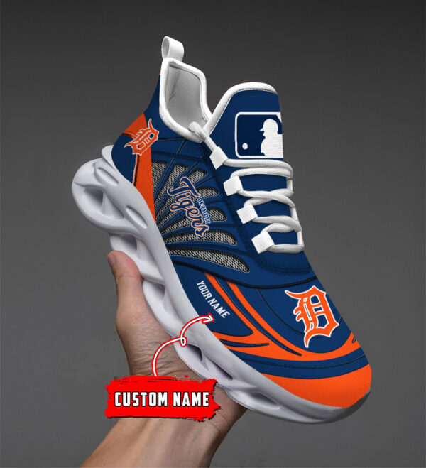 Custom Name Detroit Tigers PERSONALIZED MAX SOUL SHOES DS005 - Famjoys Custom Name Detroit Tigers PERSONALIZED MAX SOUL SHOES DS005 - Famjoys
