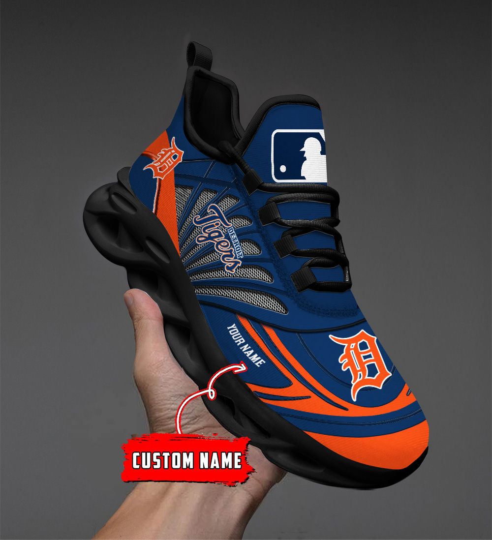 Custom Name Detroit Tigers PERSONALIZED MAX SOUL SHOES DS005 - Famjoys Custom Name Detroit Tigers PERSONALIZED MAX SOUL SHOES DS005 - Famjoys