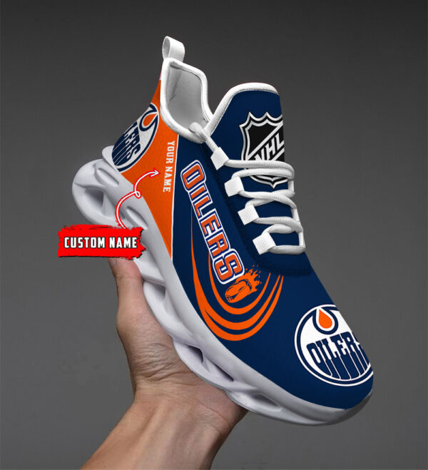 Custom Name Edmonton Oilers PERSONALIZED MAX SOUL SHOES DS006 - Famjoys Custom Name Edmonton Oilers PERSONALIZED MAX SOUL SHOES DS006 - Famjoys