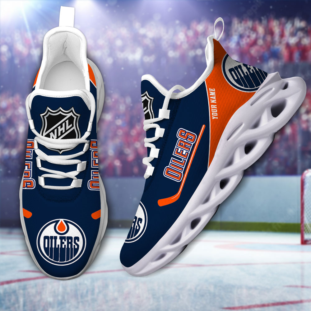 Custom Name Edmonton Oilers PERSONALIZED MAX SOUL SHOES DS006 NEW 2022 M1 - Famjoys Custom Name Edmonton Oilers PERSONALIZED MAX SOUL SHOES DS006 NEW 2022 M1 - Famjoys