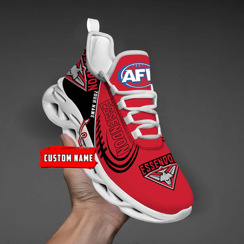 Custom Name Essendon Bombers PERSONALIZED MAX SOUL SHOES DS006 - Famjoys Custom Name Essendon Bombers PERSONALIZED MAX SOUL SHOES DS006 - Famjoys