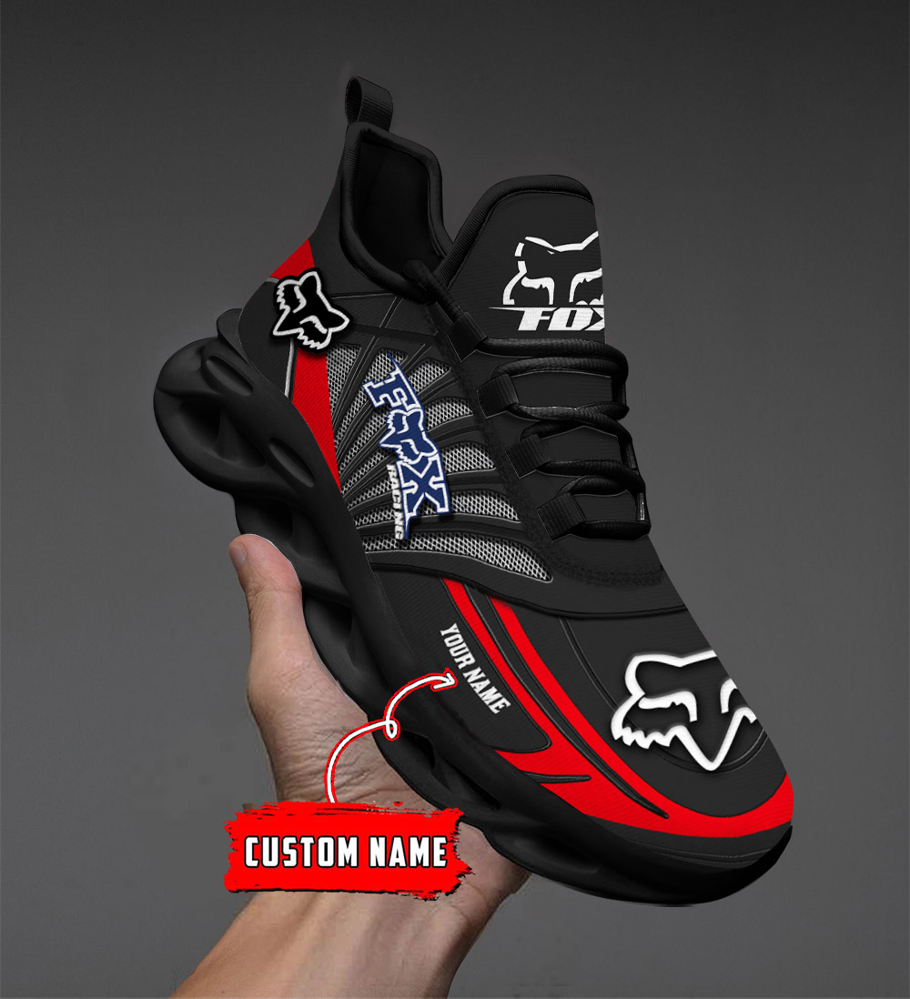 Custom Name Fox Racing Black MAX SOUL SHOES DS001 - Famjoys Custom Name Fox Racing Black MAX SOUL SHOES DS001 - Famjoys