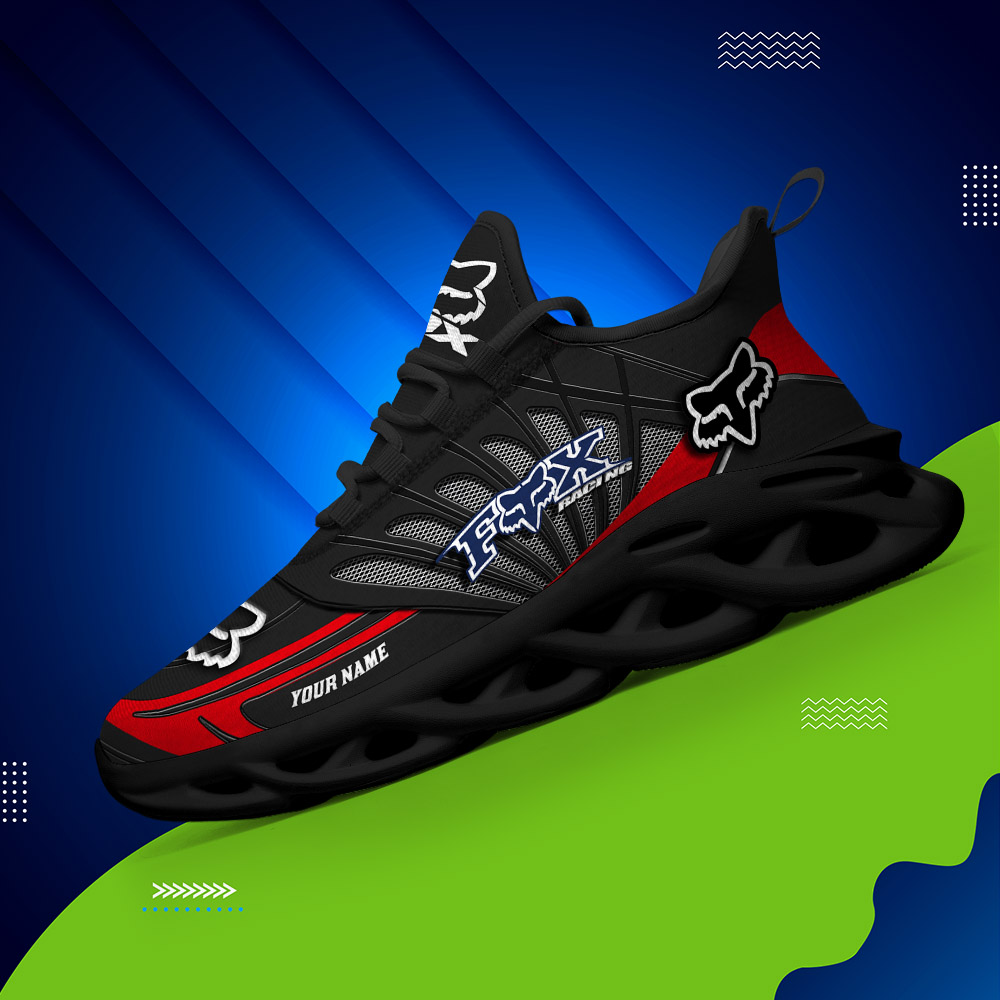 Custom Name Fox Racing Black MAX SOUL SHOES DS001 - Famjoys Custom Name Fox Racing Black MAX SOUL SHOES DS001 - Famjoys