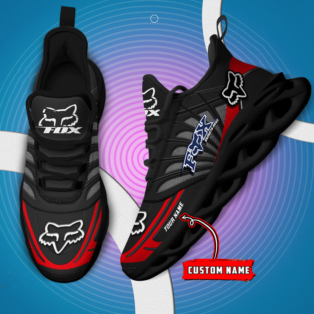 Custom Name Fox Racing Black MAX SOUL SHOES DS001 - Famjoys Custom Name Fox Racing Black MAX SOUL SHOES DS001 - Famjoys