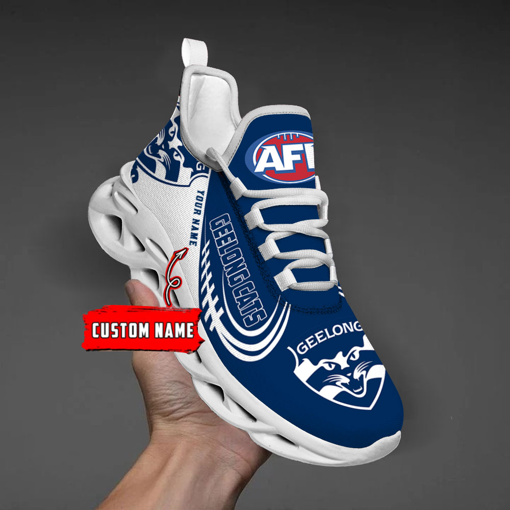 Custom Name Geelong Cats PERSONALIZED MAX SOUL SHOES DS006 - Famjoys Custom Name Geelong Cats PERSONALIZED MAX SOUL SHOES DS006 - Famjoys
