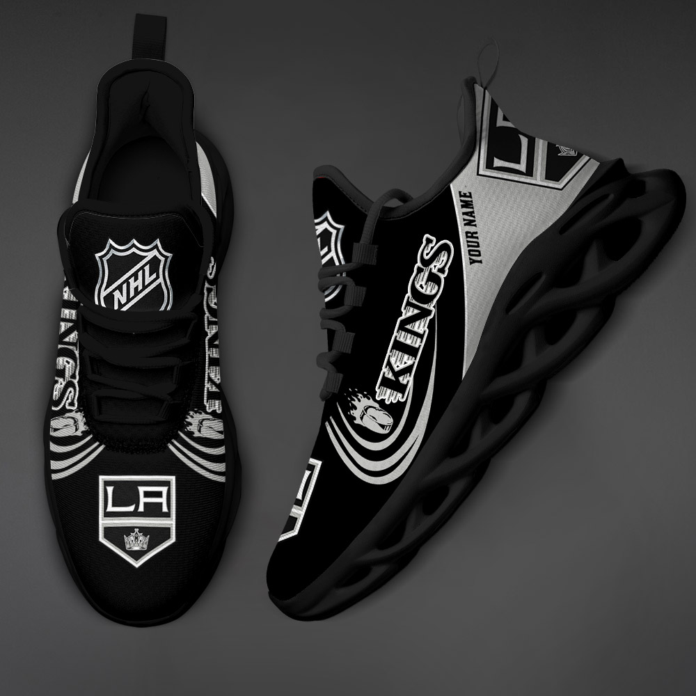 Custom Name Los Angeles Kings PERSONALIZED MAX SOUL SHOES DS006 - Famjoys Custom Name Los Angeles Kings PERSONALIZED MAX SOUL SHOES DS006 - Famjoys