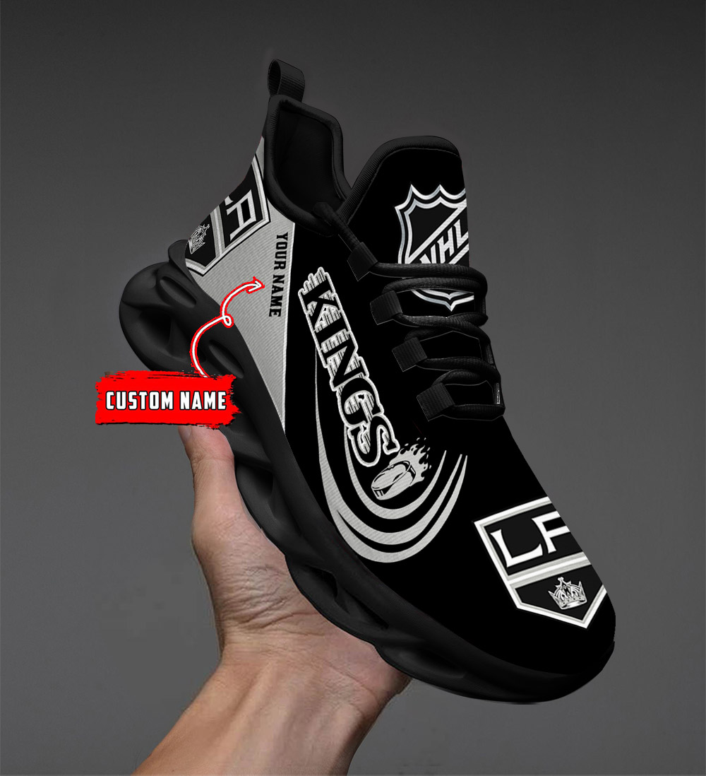 Custom Name Los Angeles Kings PERSONALIZED MAX SOUL SHOES DS006 - Famjoys Custom Name Los Angeles Kings PERSONALIZED MAX SOUL SHOES DS006 - Famjoys