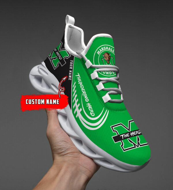 Custom Name Marshall Thundering Herd PERSONALIZED MAX SOUL SHOES DS006 - Famjoys Custom Name Marshall Thundering Herd PERSONALIZED MAX SOUL SHOES DS006 - Famjoys