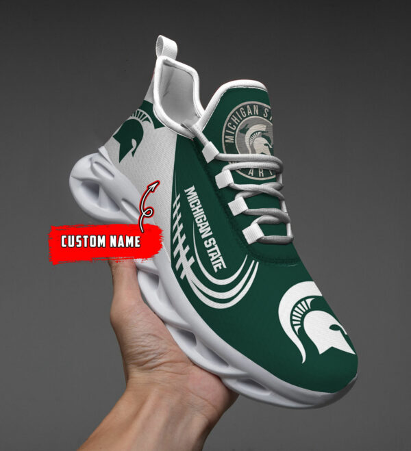 Custom Name Michigan State Spartans PERSONALIZED MAX SOUL SHOES DS006 - Famjoys Custom Name Michigan State Spartans PERSONALIZED MAX SOUL SHOES DS006 - Famjoys