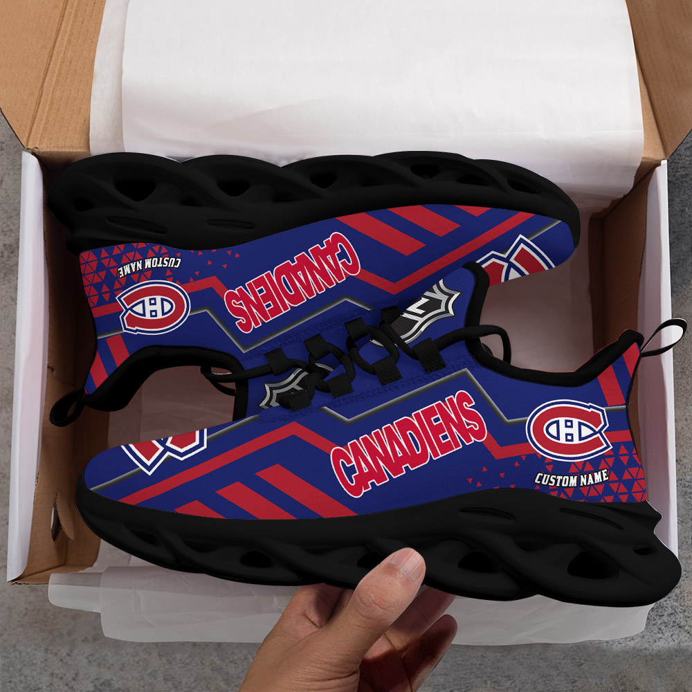Custom Name Montreal Canadiens PERSONALIZED MAX SOUL SHOES DS001 NEW 2022 - Famjoys Custom Name Montreal Canadiens PERSONALIZED MAX SOUL SHOES DS001 NEW 2022 - Famjoys