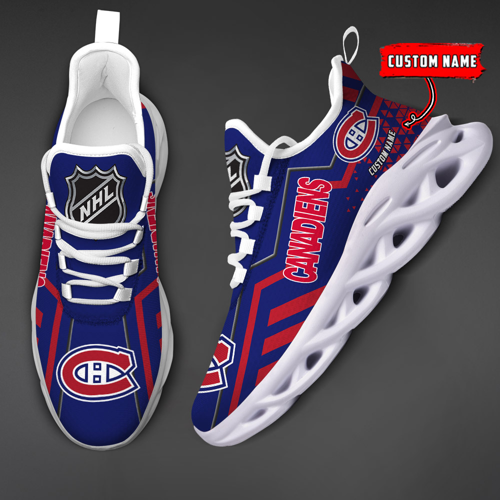 Custom Name Montreal Canadiens PERSONALIZED MAX SOUL SHOES DS001 NEW 2022 - Famjoys Custom Name Montreal Canadiens PERSONALIZED MAX SOUL SHOES DS001 NEW 2022 - Famjoys