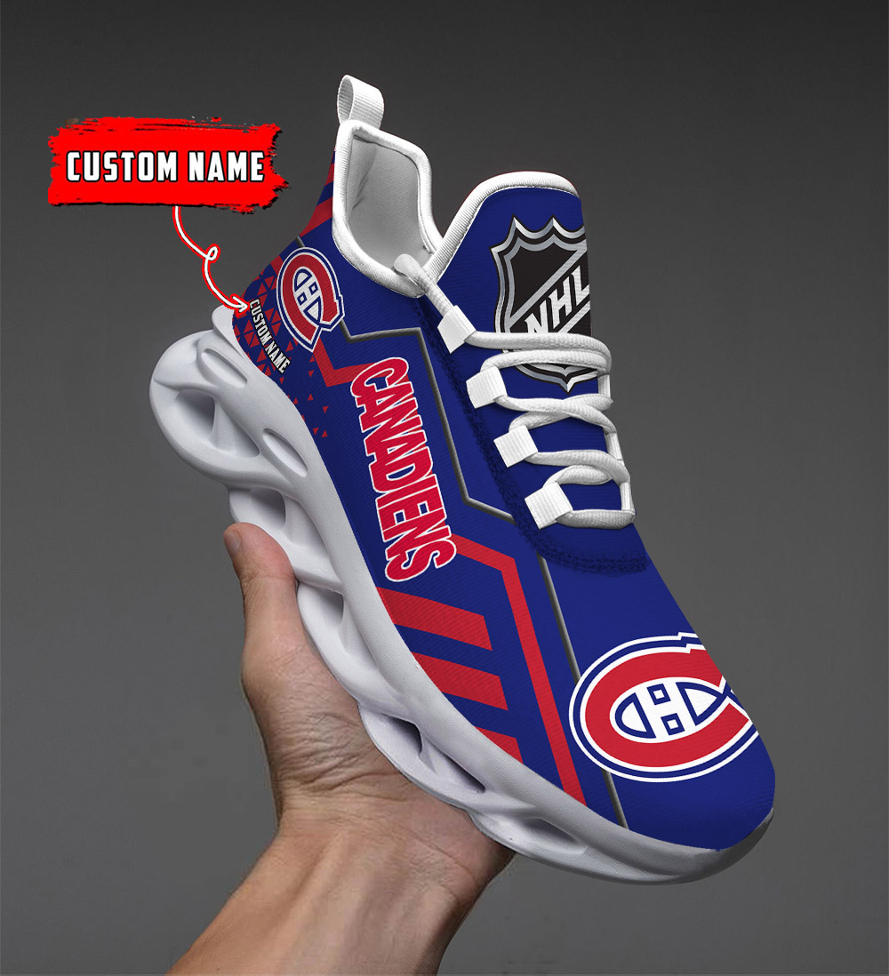 Custom Name Montreal Canadiens PERSONALIZED MAX SOUL SHOES DS001 NEW 2022 - Famjoys Custom Name Montreal Canadiens PERSONALIZED MAX SOUL SHOES DS001 NEW 2022 - Famjoys