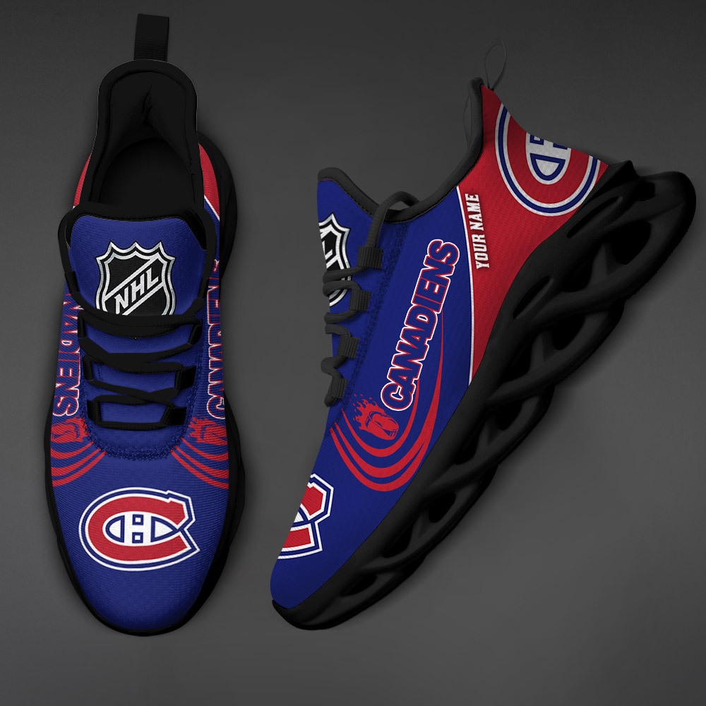 Custom Name Montreal Canadiens PERSONALIZED MAX SOUL SHOES DS006 - Famjoys Custom Name Montreal Canadiens PERSONALIZED MAX SOUL SHOES DS006 - Famjoys